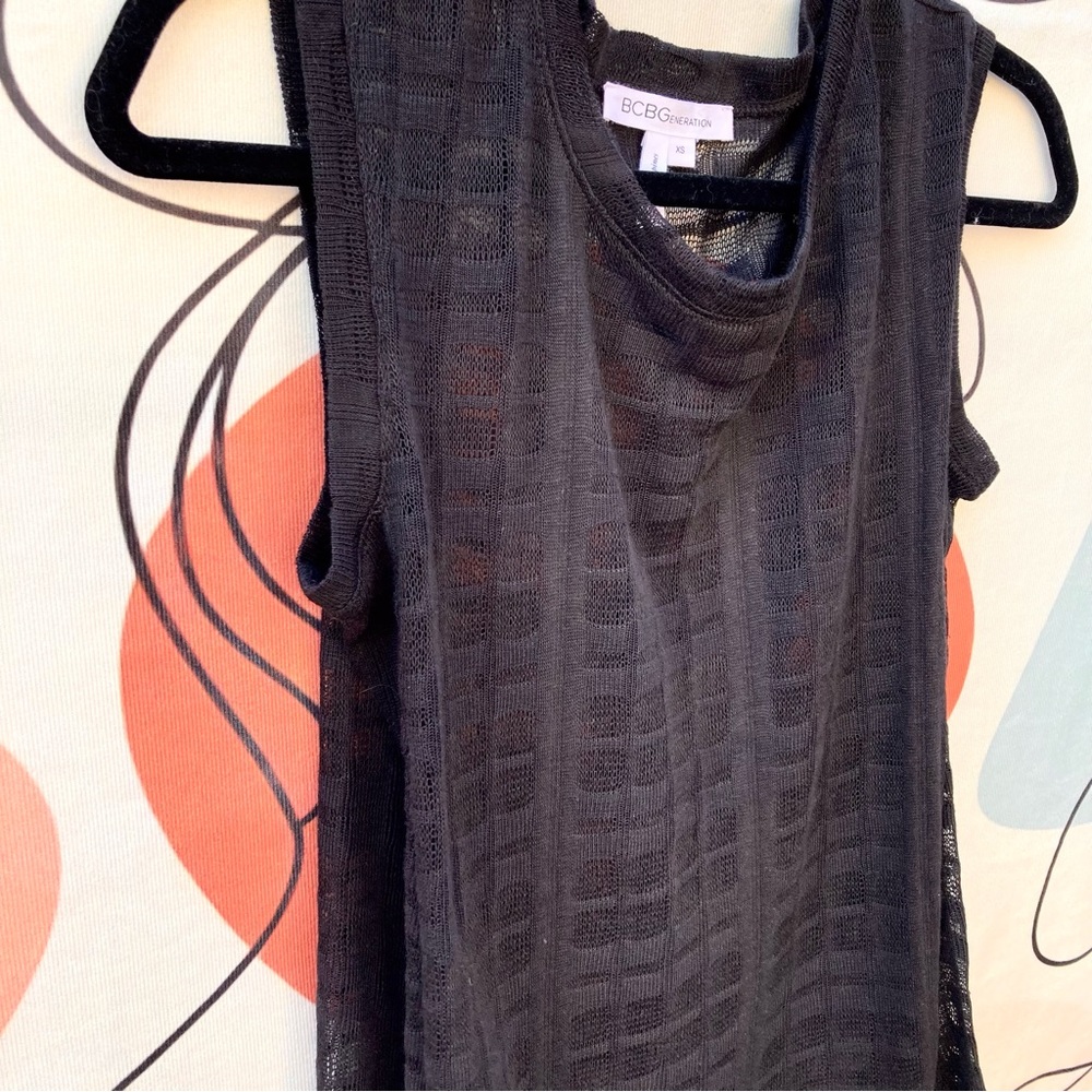 BCBG Knit Sleevelees Tank Top